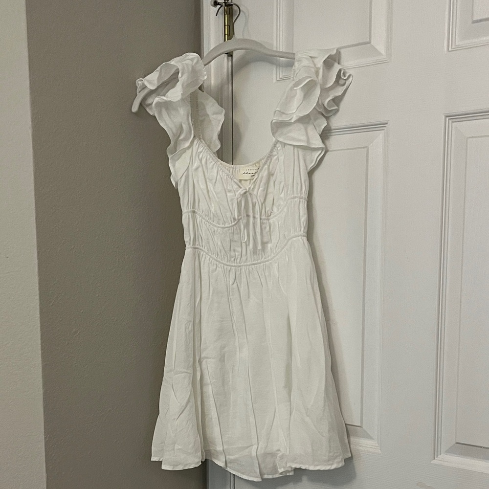 American Threads White Mini Dress